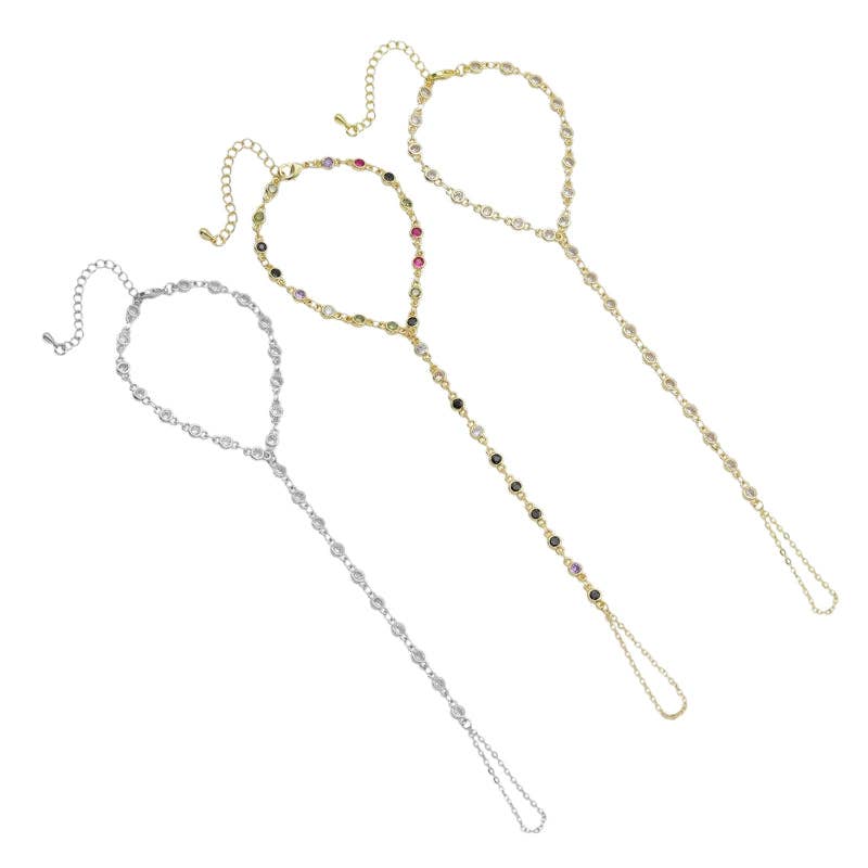High Quality CZ LInk Chain Hand Jewlery
