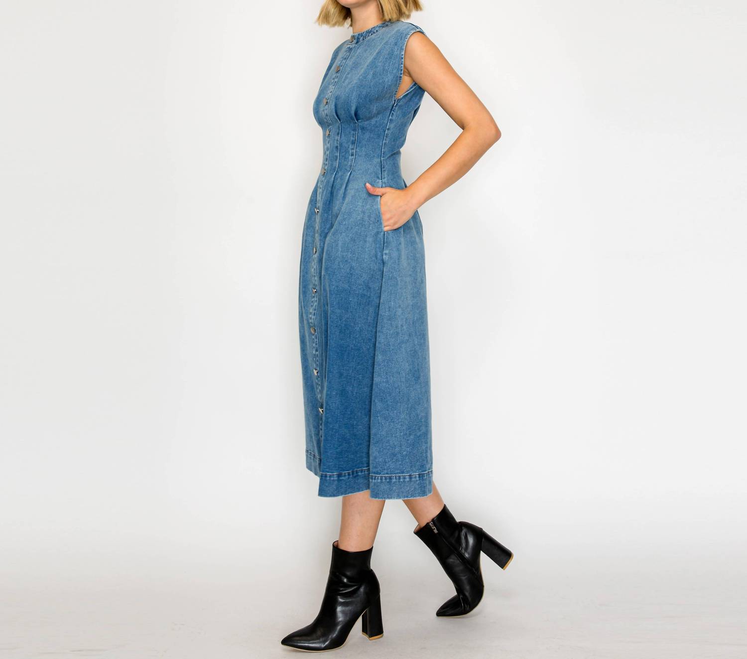 Timeless Button Down Midi Dress