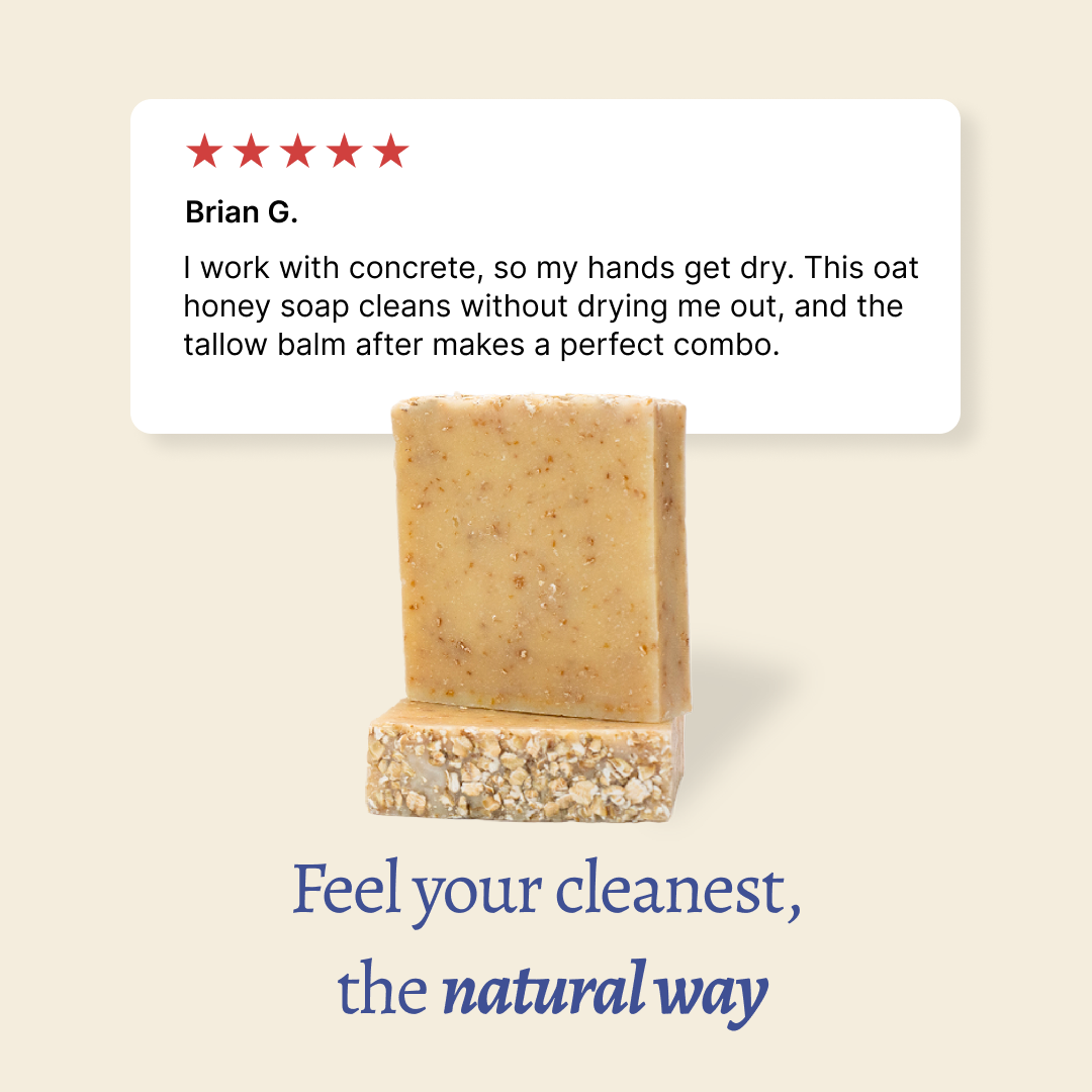 Papabear’s Grass-Fed Tallow Soap Bars – Non-Toxic Cold-Process Soap with Organic Essential Oils | Pumpkin Spice, Apple Cinnamon, Christmas Tree, Gingerbread & Candy Cane