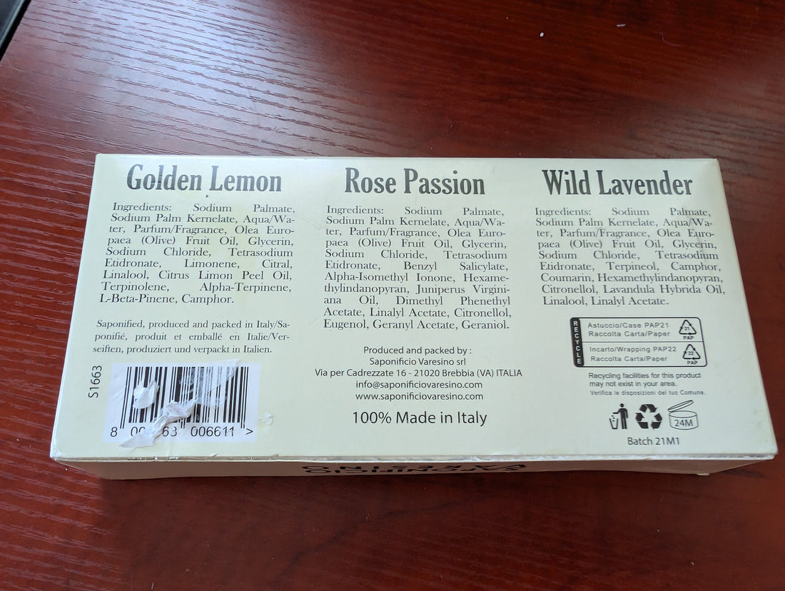 Saponificio Varesino - Natural Essentials Wrapped Bar Soap Gift Box Set