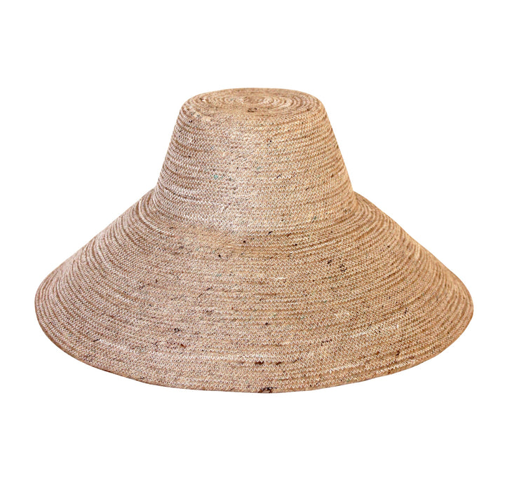 The Riri Jute Handwoven Straw Hat In Beige
