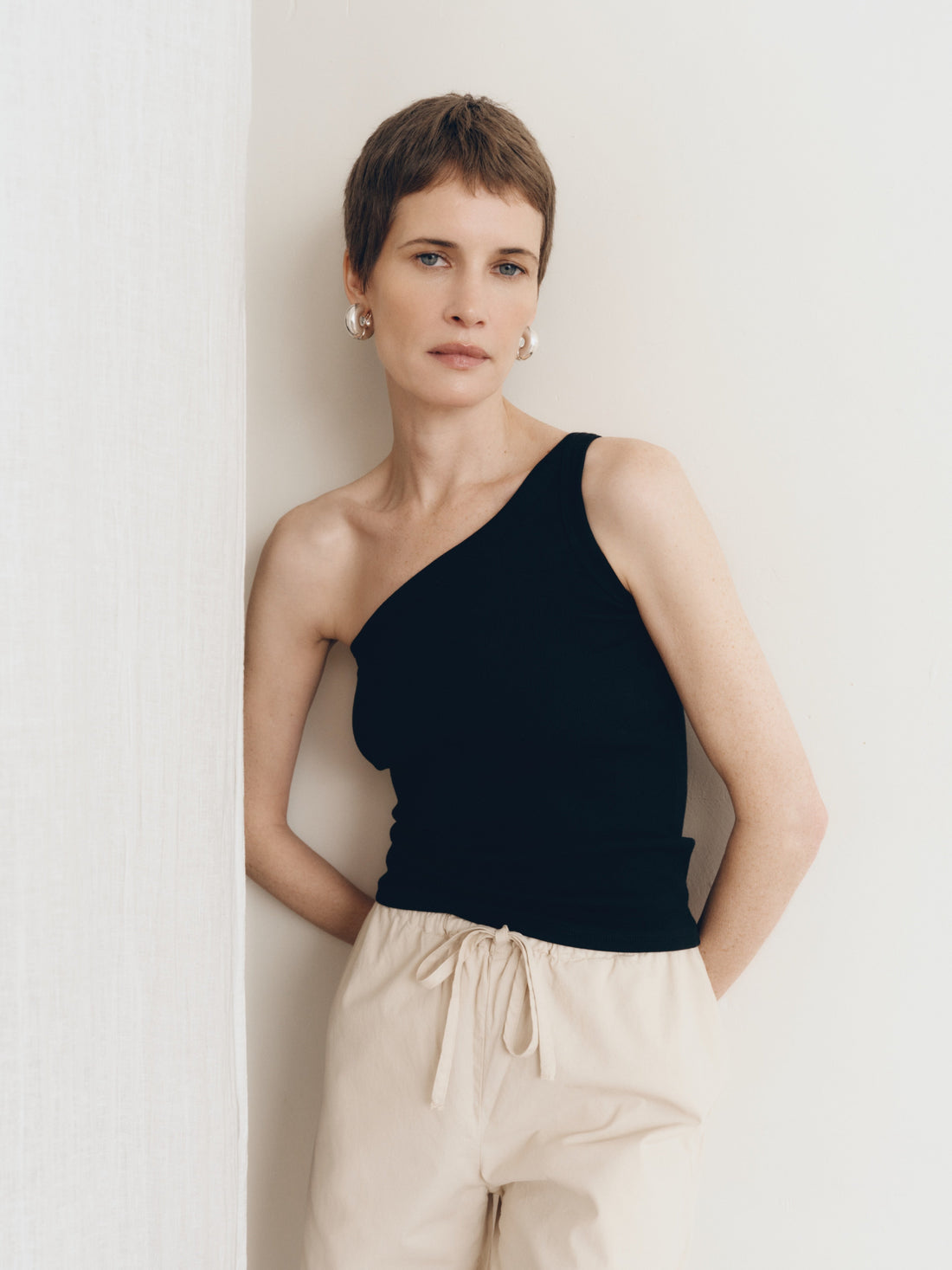 Bahar One Shoulder Top