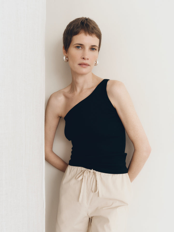 Bahar One Shoulder Top