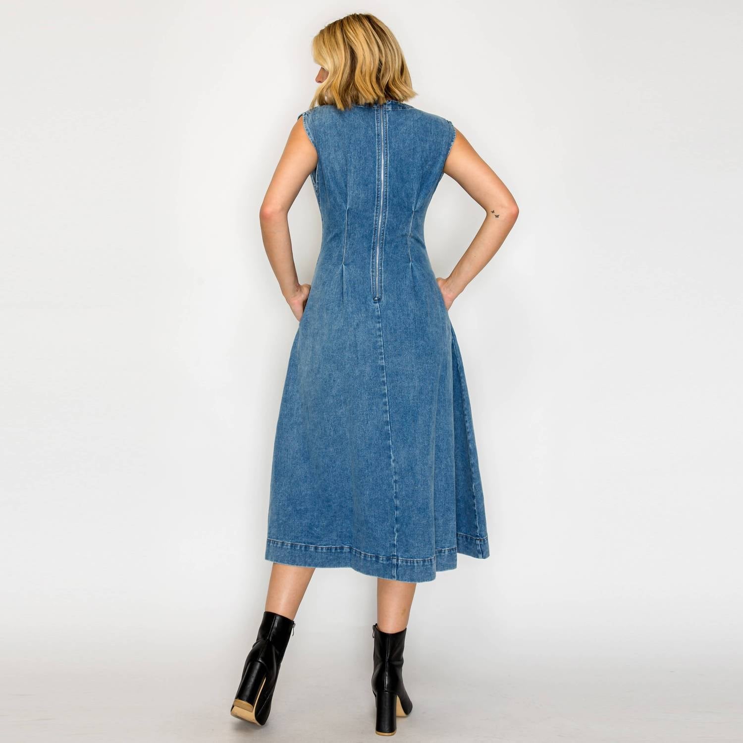 Timeless Button Down Midi Dress
