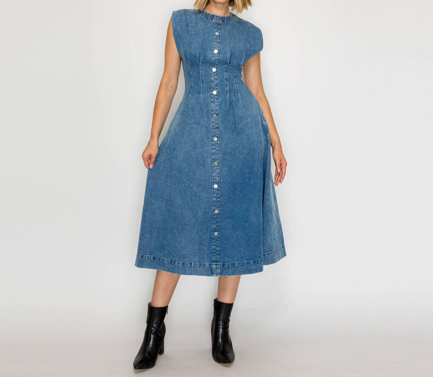 Timeless Button Down Midi Dress