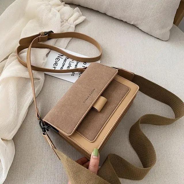 Luxuries Mini PU Leather Flap Bags For Women Ladies Shoulder Handbags - Female Trendy Cross Body Mobile Phone Bag