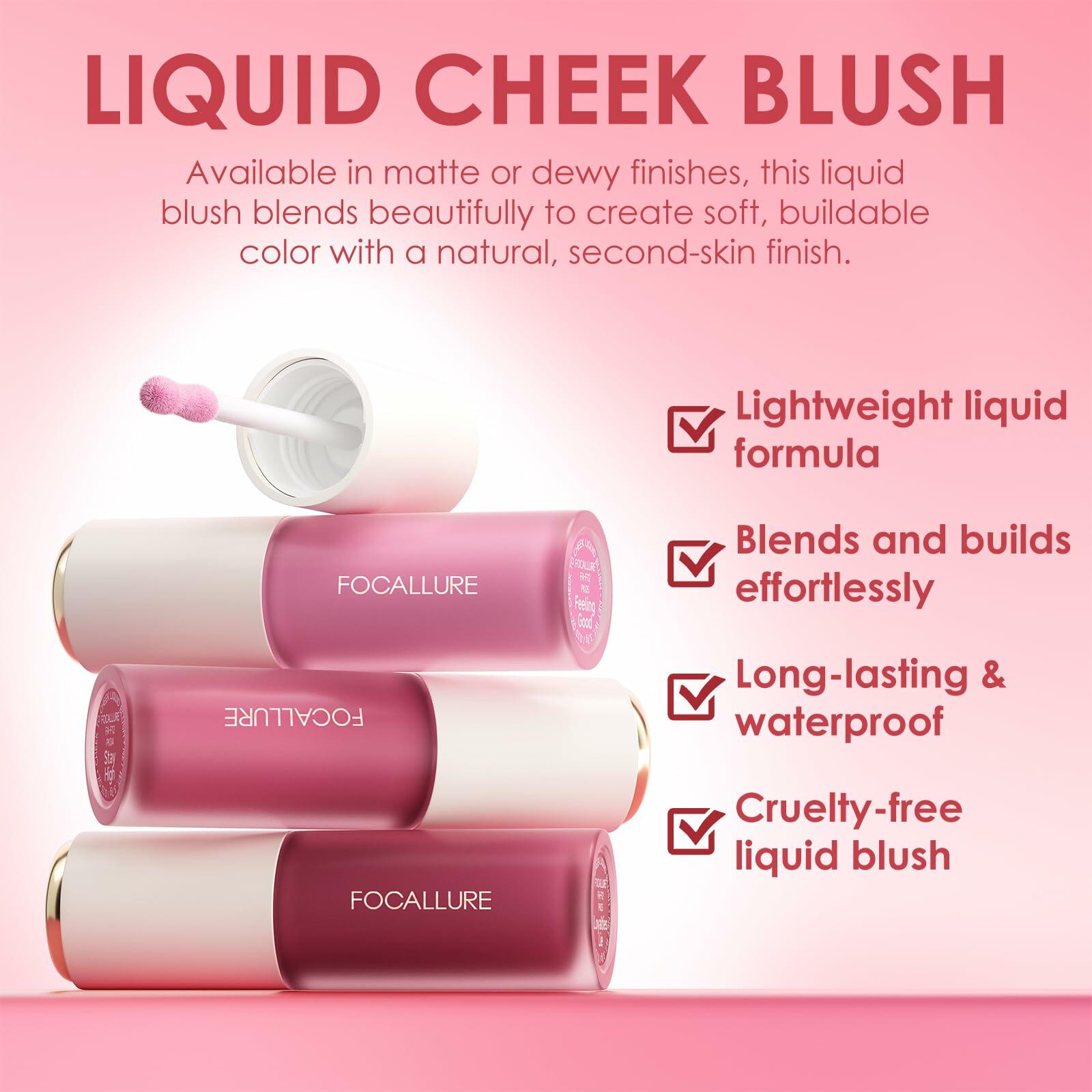 Silky Cream Liquid Blush Matte Dewy Face Makeup 0.13oz Pack of 1