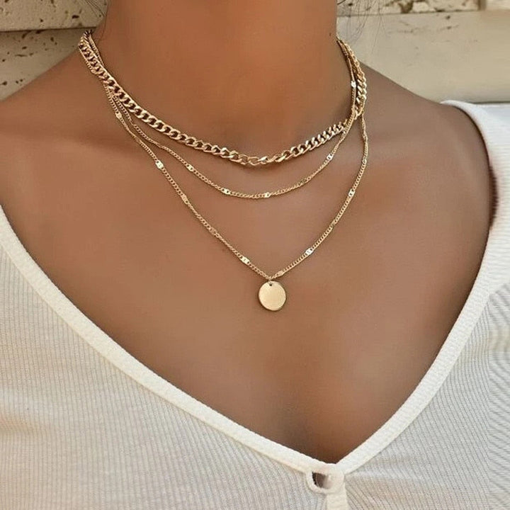 29-Style Gold Necklace – Layered Women’s Jewelry