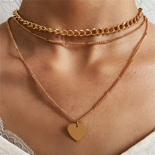 29-Style Gold Necklace – Layered Women’s Jewelry