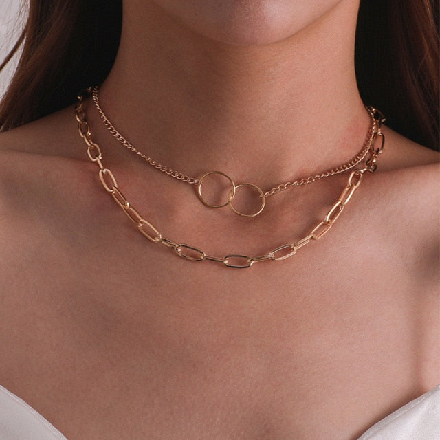 29-Style Gold Necklace – Layered Women’s Jewelry