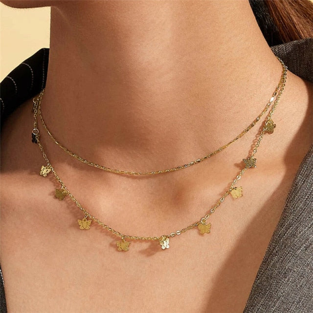 29-Style Gold Necklace – Layered Women’s Jewelry
