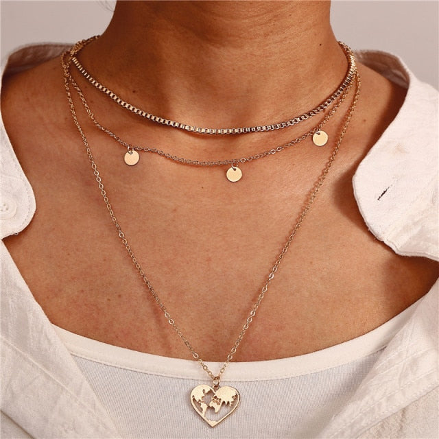 29-Style Gold Necklace – Layered Women’s Jewelry