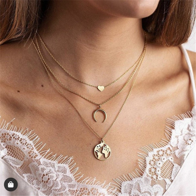 29-Style Gold Necklace – Layered Women’s Jewelry