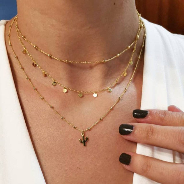 29-Style Gold Necklace – Layered Women’s Jewelry